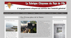 Desktop Screenshot of lafabriquecitoyennedupaysdelor.com