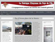 Tablet Screenshot of lafabriquecitoyennedupaysdelor.com
